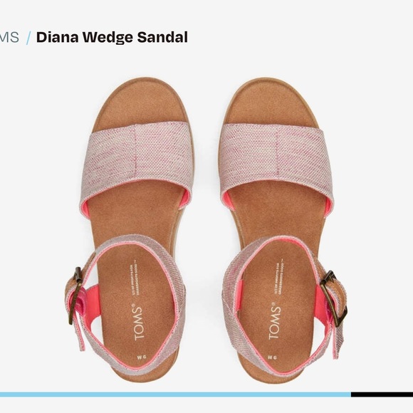 NWT Tom’s Diana Wedge Sandals - Picture 7 of 7